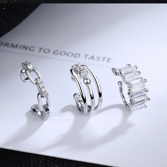 Single Accent Copper Fashion Cuff Style No Piercing Earring - Picture 1 of 8